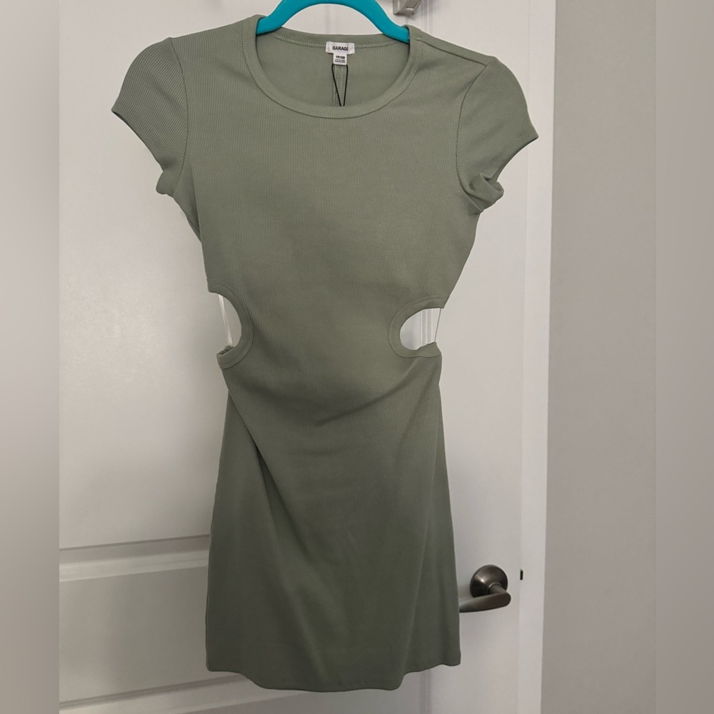 Garage tshirt dress with cutout